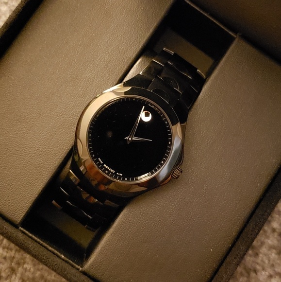 Black Movado Watch - Picture 1 of 8